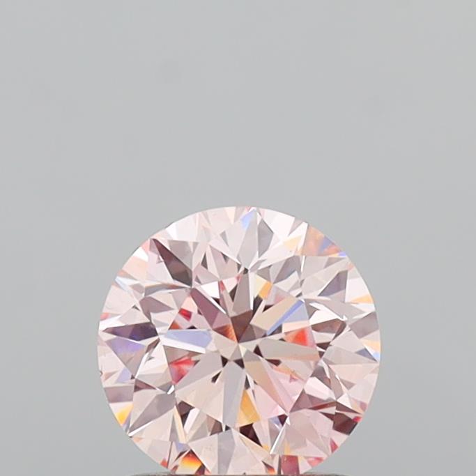 Actual 1.13 carat Pink Round lab-grown diamond