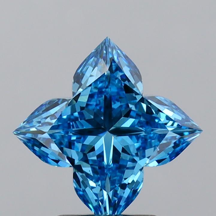 Flower / Star 2.08 FANCY VIVID BLUE VS1 NON