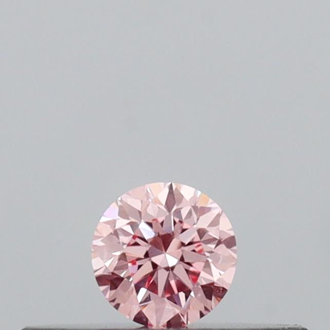 Actual 0.14 carat Vivid Blue Round lab-grown diamond